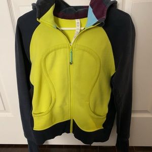 Lululemon front zip hoodie.